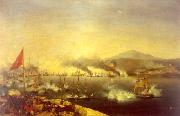 Ambroise-Louis Garneray The Naval Battle of Navarino Spain oil painting artist